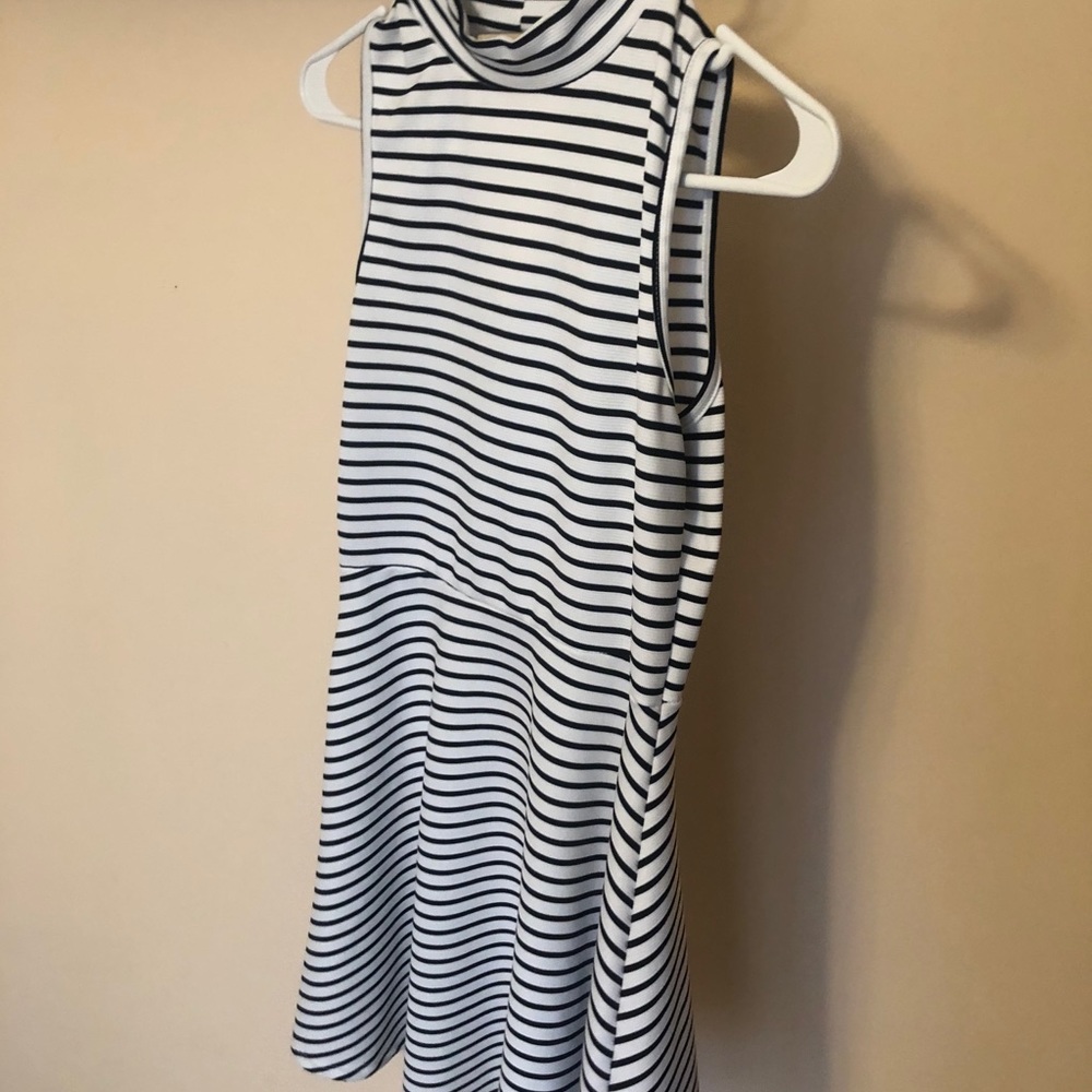 Black and White Skater Dress